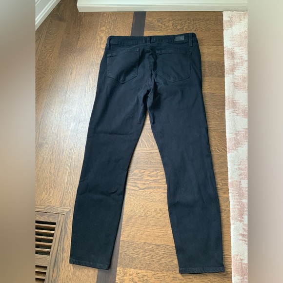 PAIGE Premium Women’s Verdugo Denim Cropped Jeans Pants Black Overdye Size 29 - Picture 13 of 16